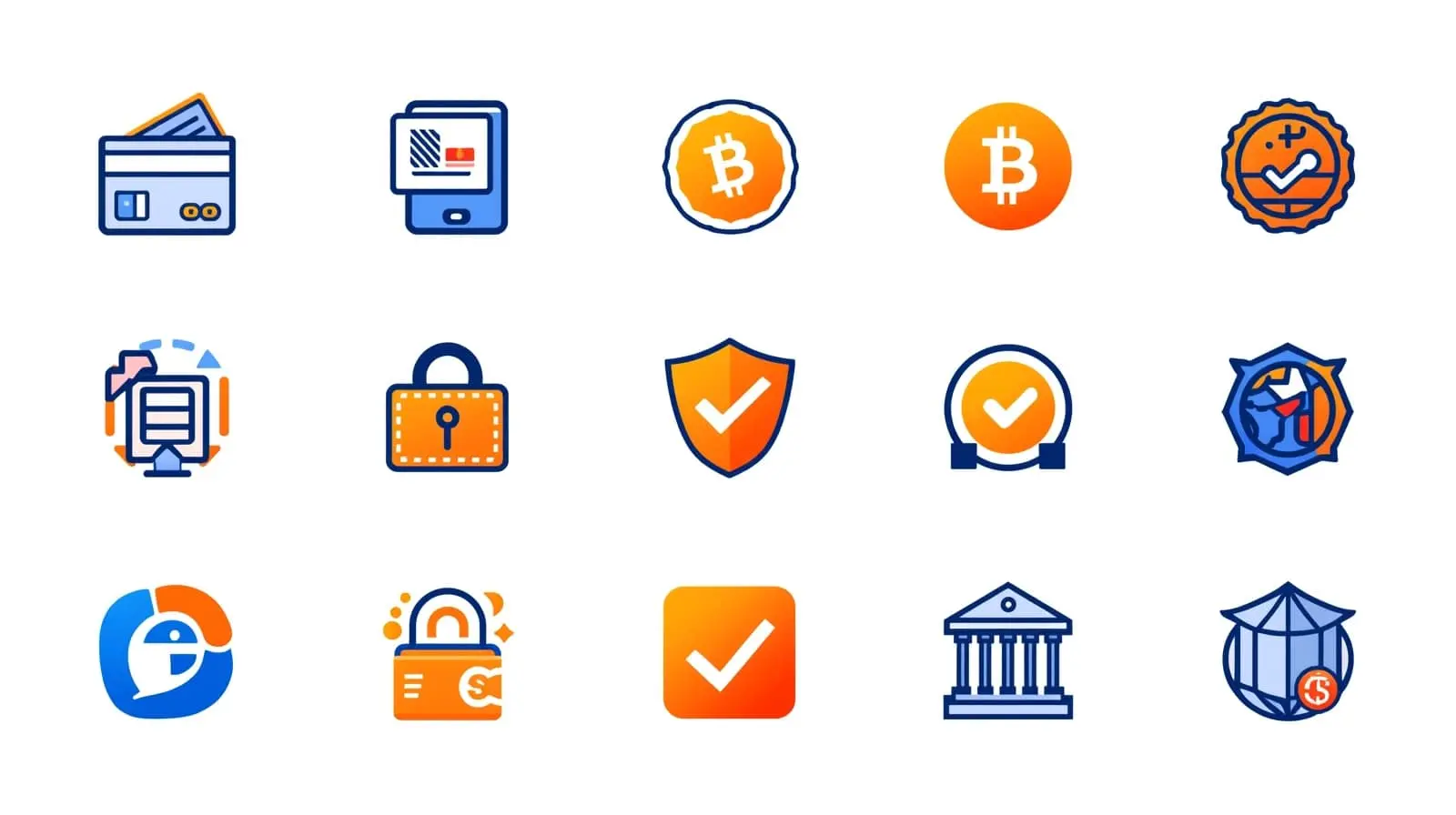OKPlay secure payment options including GCash, PayMaya, credit cards and cryptocurrency with orange security shield