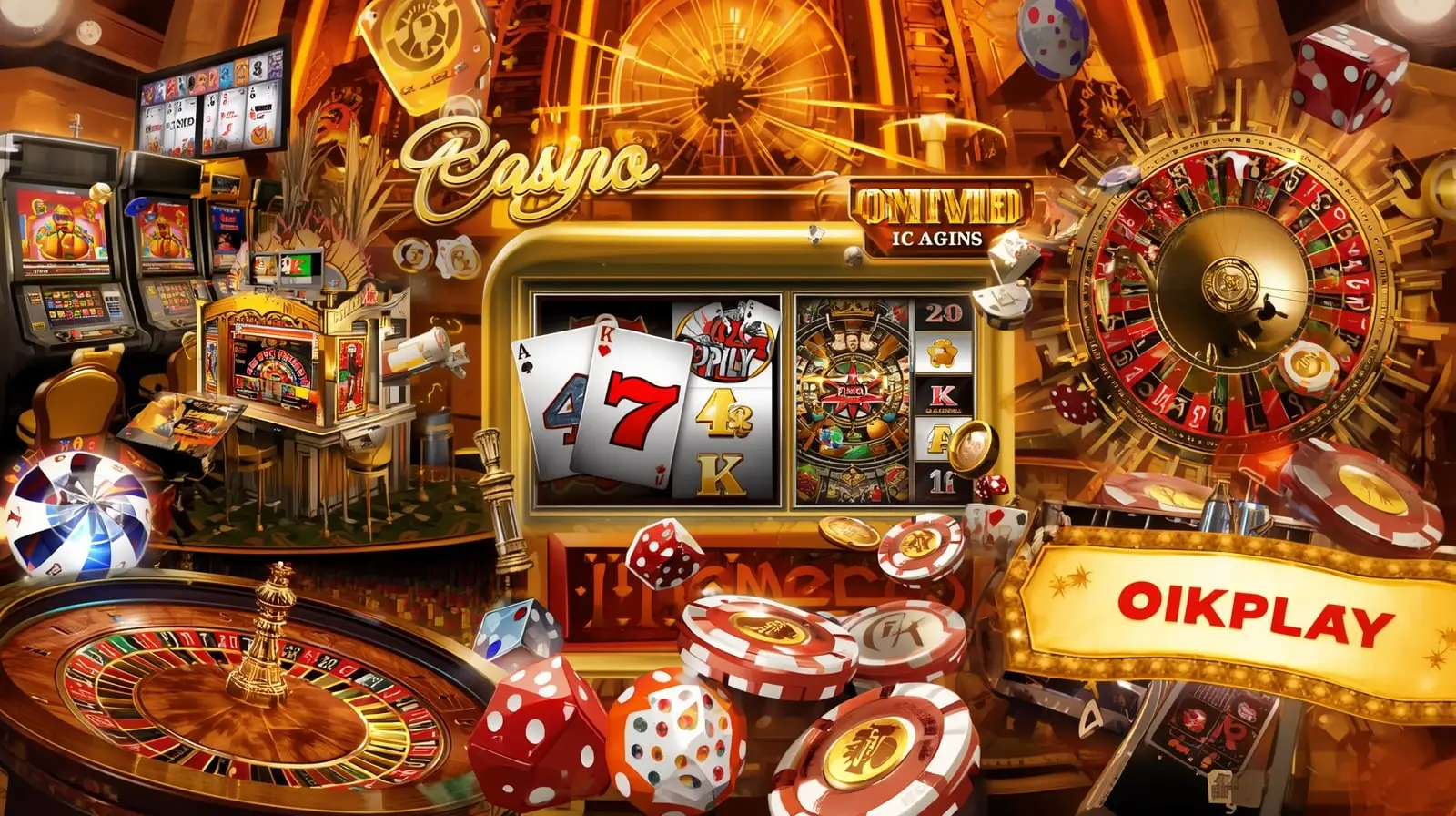 OKPlay game library featuring diverse casino games including slots, roulette, poker cards